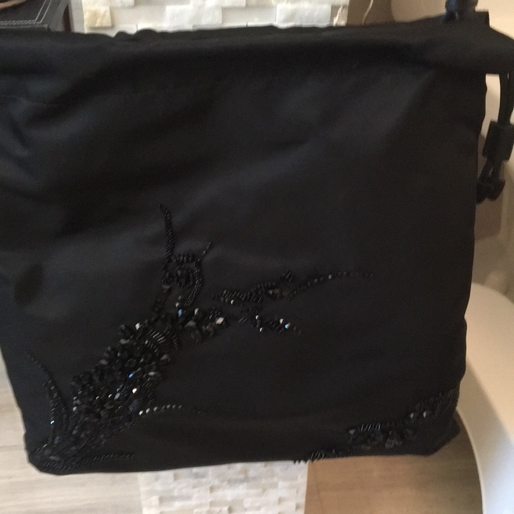 New PRADA EMBELLISHED SWAROVSKI BLACK STONES